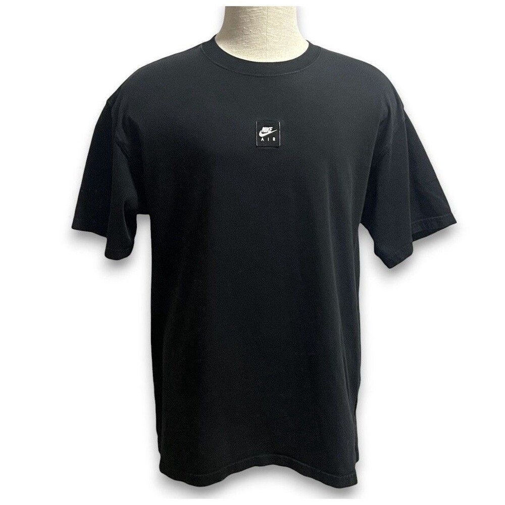Nike Max 90 Black Graphic T Shirt Men’s Large Loose Fit HJ0726-010